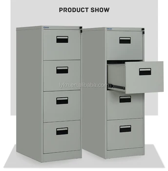 Cheap Steel Office Furniture 4 Drawer Vertical Steel File Cabinet