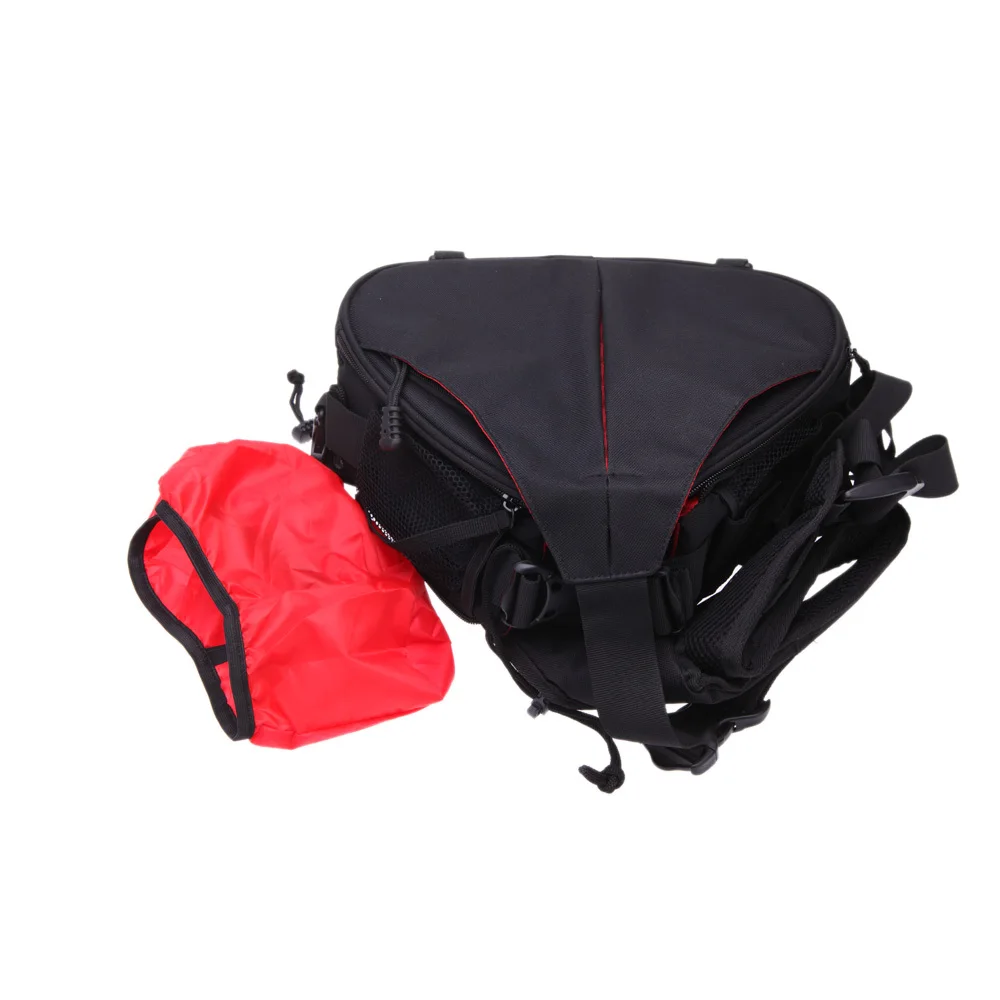 Sling Casual Camera Bag Case Shoulder Triangle Bag With Rain Cover For