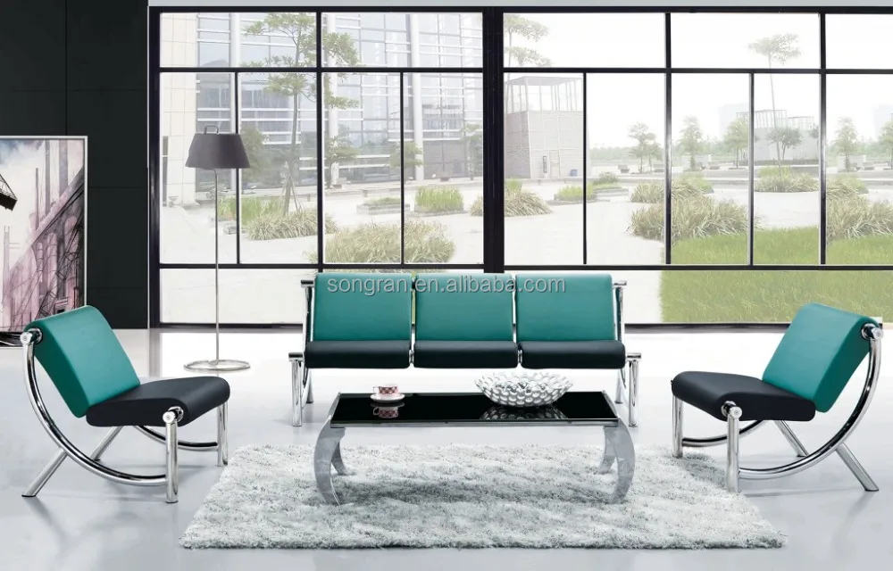 
Factory Outlet Sale Modern Office Reception Sofa With Steel Frame 