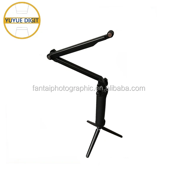 

3 Way Gopros Monopod Mount estabilizador Camera Grip Extension Arm Tripod, Black