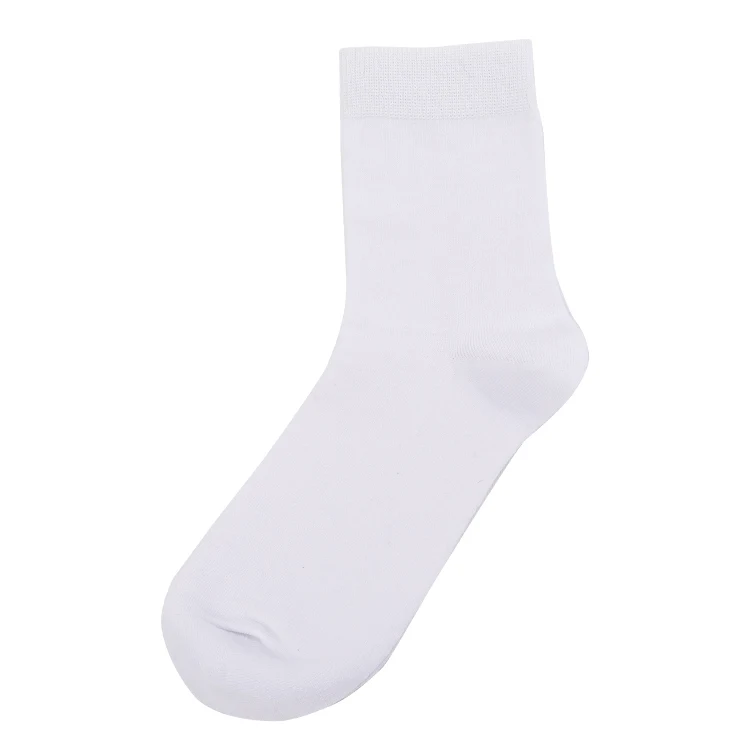 

Wholesale Custom Design Men socks Digital 3D Print Polyester Sublimation Crew White Socks, Multi color