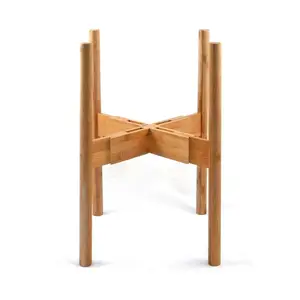 Image of Bamboo Adjustable Modern Plant Stand