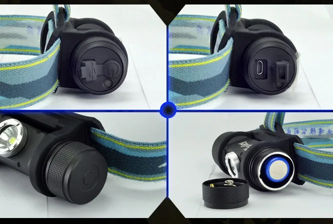 
600 Lumens Powerful 18650 Battery Flashlight XM-T6 Led Headlamp 