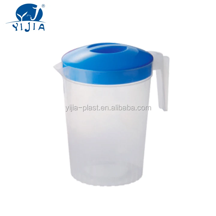 1 gallon plastic pitcher with lid. 