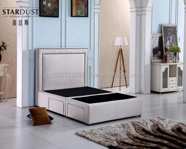 High quality customized modern style wooden divan double bed for wooden bed picture