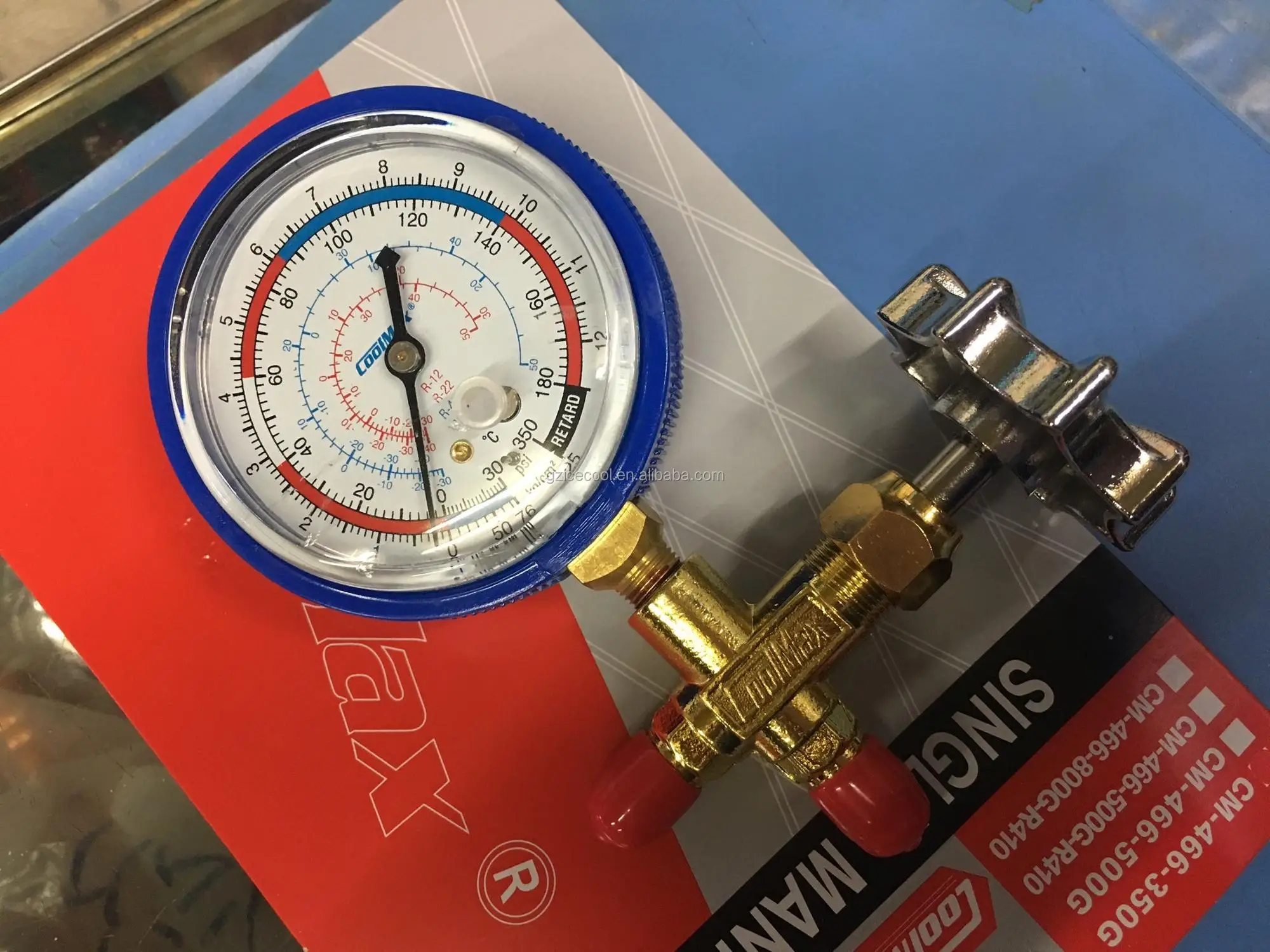 Coolmax Single Low Pressure Gauge Cm466350g For R12/r22/r404a/r134a Buy R12/r22/r404/r134