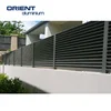 Simple style classic wood grain&powder coated aluminium horizontal slat fences pricing
