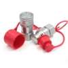 3/4 inch galvanized flush face no leaks and spills hydraulic quick couplings ISO16028 dimensions Eaton FD89 interchange coupler