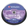 new DVD+R DL 8.5GB 240min 10Pk Spindle 8x Double Dual Layer Recordable Media Disc Branded Compact Write Once Data Storage
