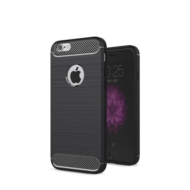 

Top selling soft tpu cell phone case for iPhone 6 6s plus cover, Black;gray;navy;red