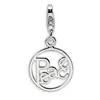Fashion Jewellery Charms 925 Sterling Silver Circle of Peace Charms With Words