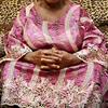 NQ363 Queency African Wedding Purple Tulle Lace Fabric New Sample with Beads and Stones
