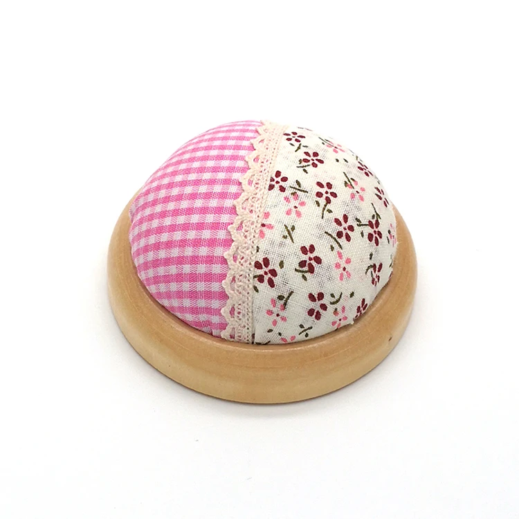 
Free shipping Wooden base sewing Pin Cushion handmade E05-2 