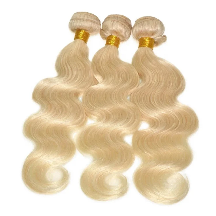 

Wholesale Price Body Wave Blonde 613 Hair No Tangel and No Shedding Virgin Brazilian Hair Full Cuticle Aligned Hair