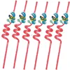 Food grade soft PVC novelty straws for promotion gifts