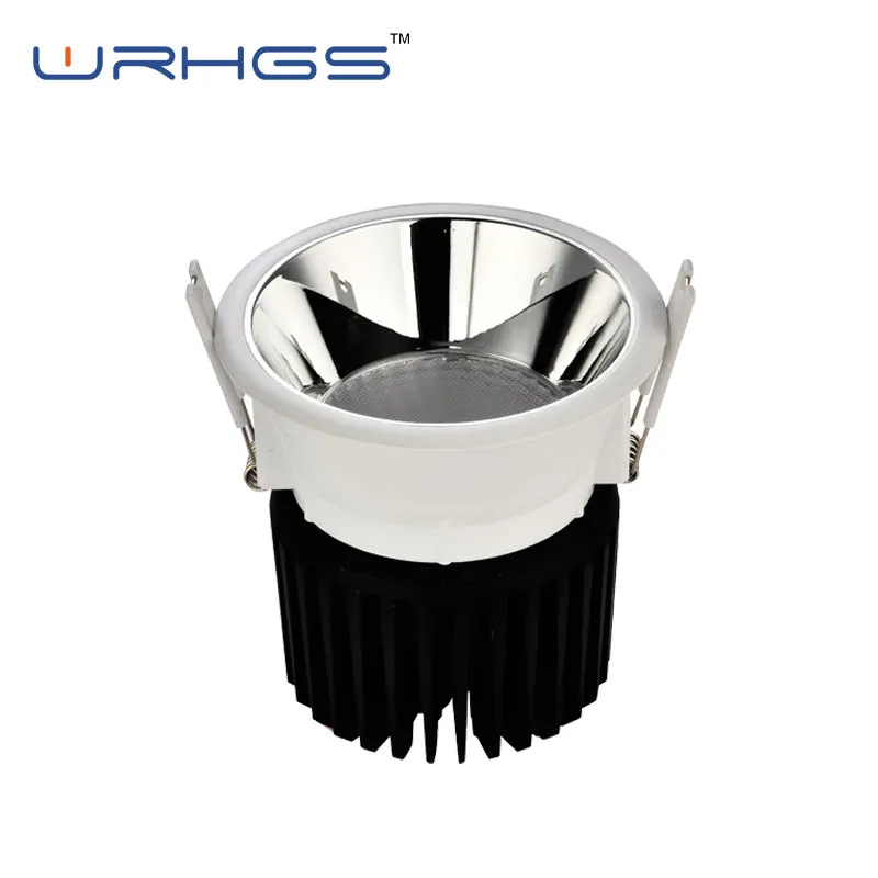
slim reflector housing 10w 15w 24w ceiling surface mounted dimmable led cob downlight 