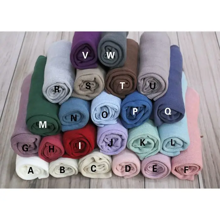 Newborn baby headband Knit stretch wrap set Newborn photography props Baby swaddle blanket photo props Layer fabric