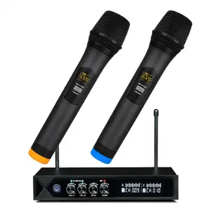 UHF Wireless Karaoke Microphone Echo Music Control