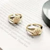 Latest design vintage retro style silver gold adjustable ring women rings
