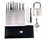 Professional Transparent Practice Lock Pick Padlock Set for Locksmith Lock Beginners