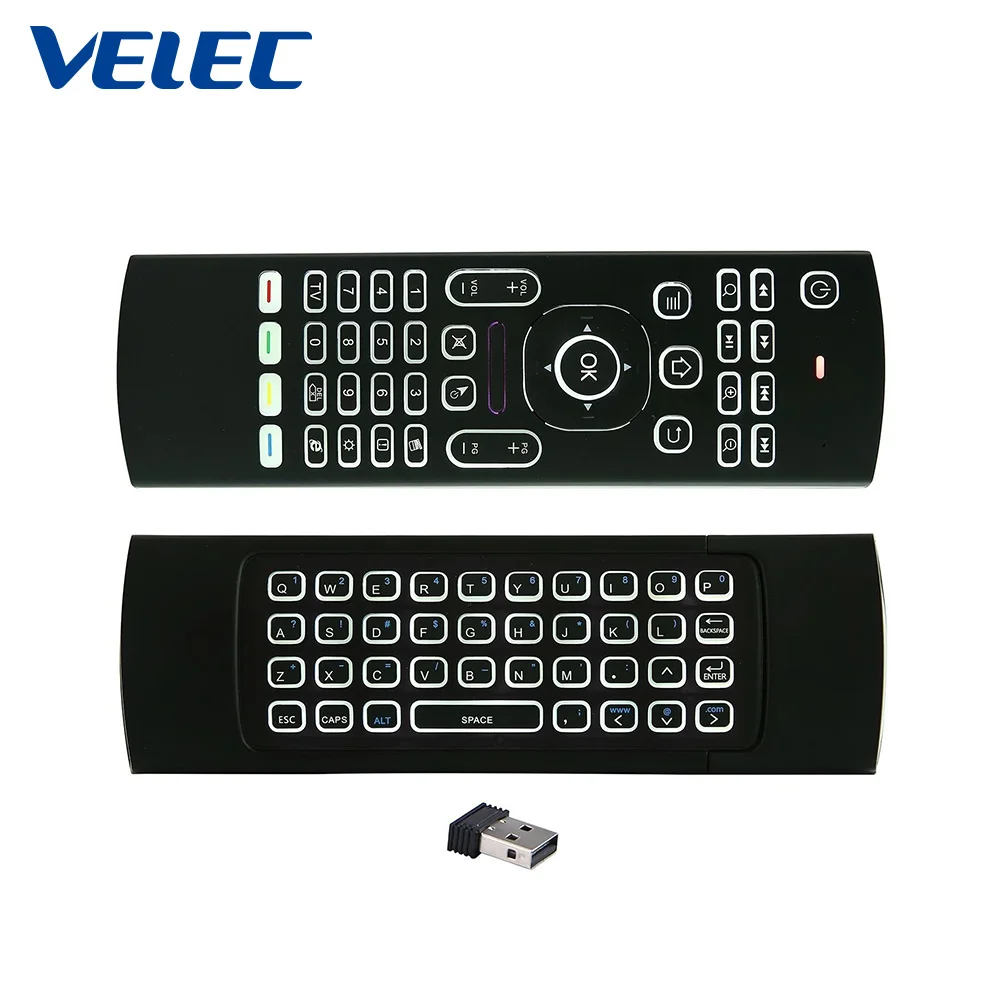 MX3 2.4G Wireless Remote Control Keyboard Controller Air Mouse for Android TV DT