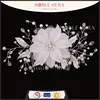 New Products White Flower Bridal Hair Comb For Girl
