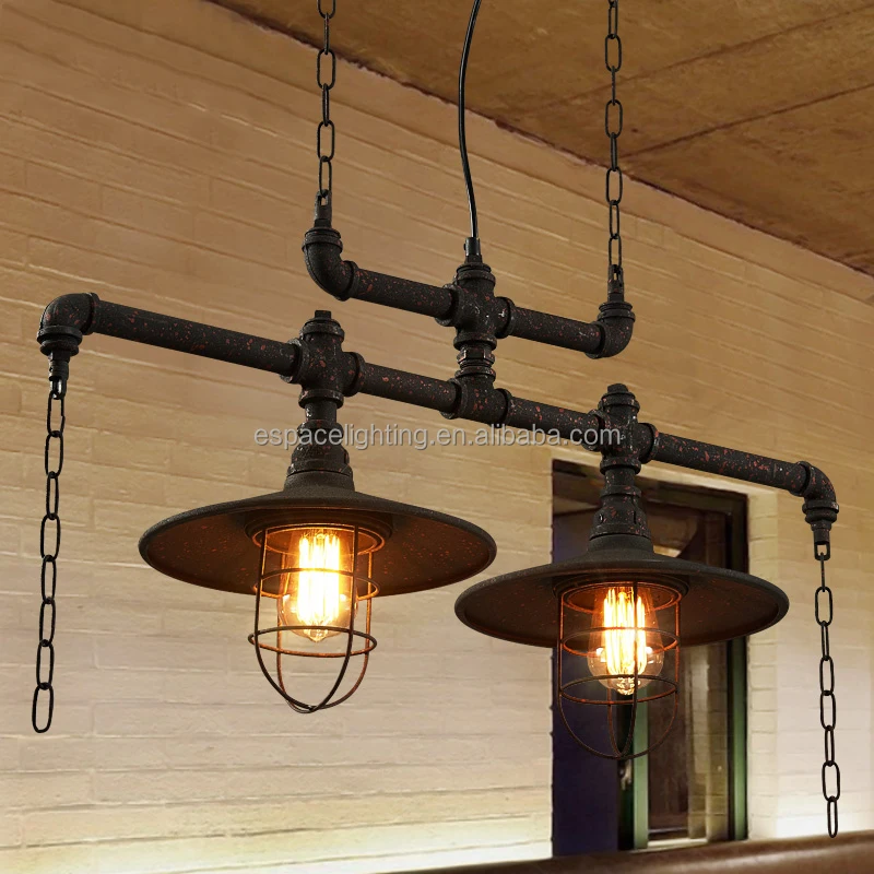 Nordic Industrial loft iron pipe Pendant light Edison Vintage Bulbs E27 3 Arms Lights for Home/Bar/Cafe Decorative Lighting