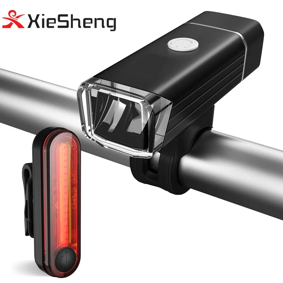 

Bike Light Set USB Rechargeable LED Bicycle Lights Waterproof Quick Release Front Headlight and Tail Back Light