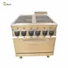 Stainless Steel Commercial Cooking Equipment 4 Burner Hot Plate Electric Stove Range With Oven
