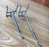 Grid wall single metal display wire hanging hook for supermarket display stand