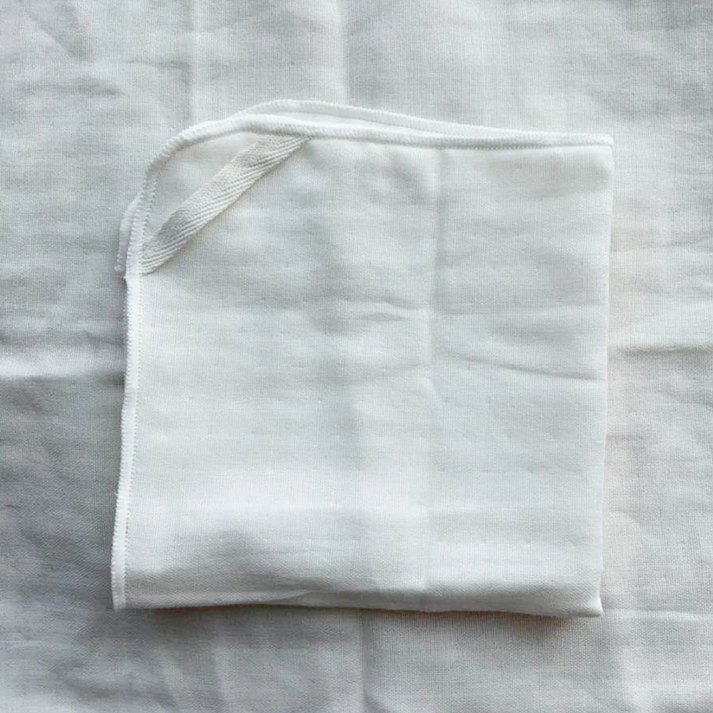 
Hand face towel 100% cotton muslin 30*30c white color for Baby Kids Children muslin Handkerchief washcloth set 