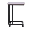 Snack End Side C Table, Rustic Sofa Side End Table for Coffee, Laptop, Slide Under Sofa Couch Bed