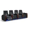 Top Grain Leather Home Cinema Recliner Sofa With 3 Seater Home Theater Furniture Sofa