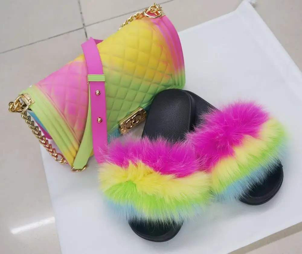 

fake mink fur slippers Hot sale fur fluffy slide sandals Outdoor Fashion Slides, Requirement