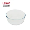 Popular oven safe bakeware round glass baking tray