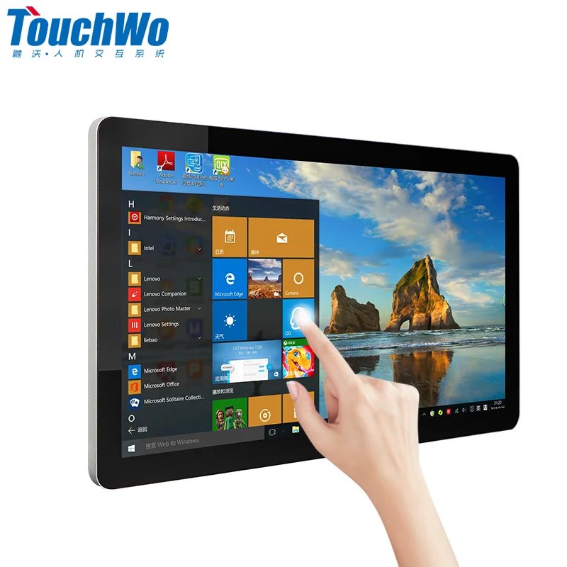 

21.5" 22" 23" high quality lower price android wall mounted touch screen kiosk/monitor screen touch/digital signage screens