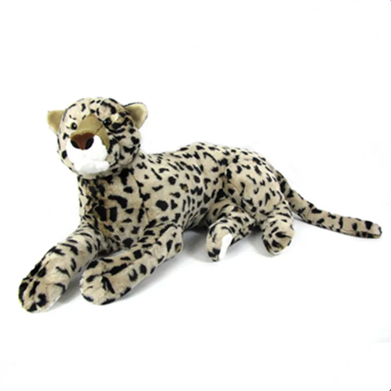 large stuffed leopard