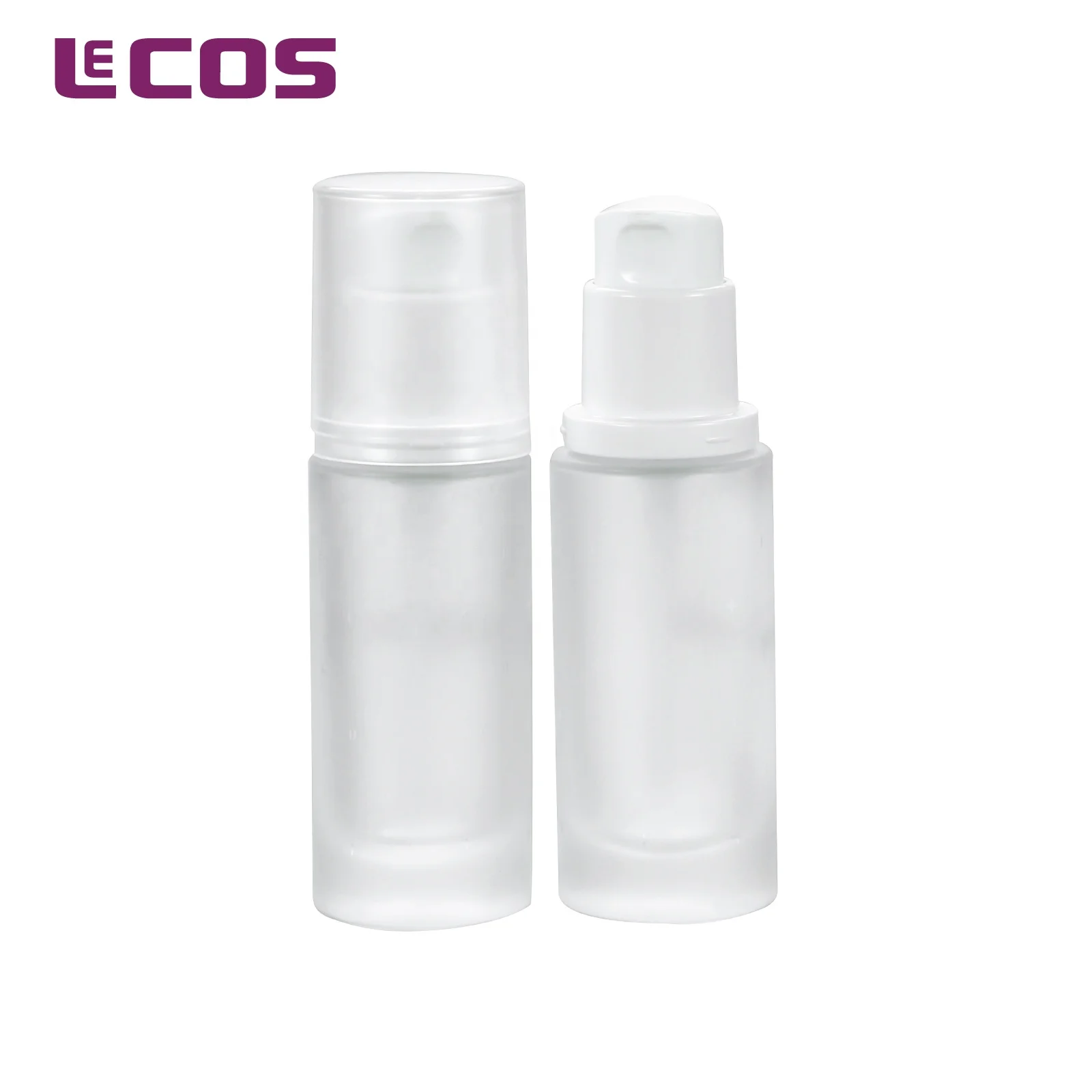 
30ml Cylinder Foundation Glass Bottle With Pump 