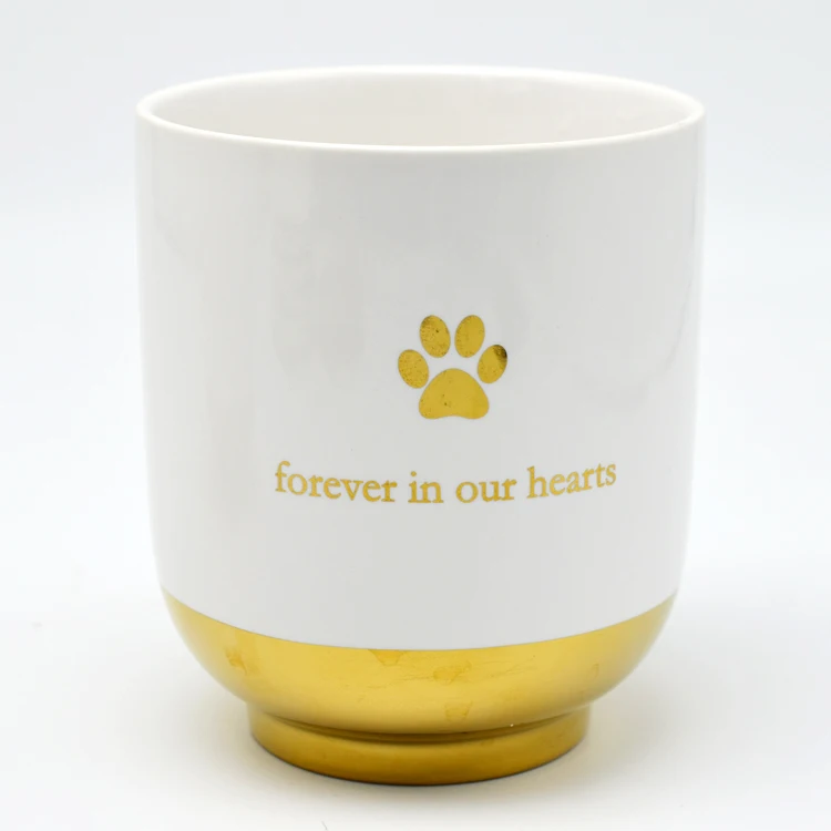 
Chinese custom ceramic animal cat dog pet ashes urn 