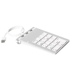 Aluminium USB Numeric Keypad Integrated USB Hub