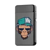 Windproof smoking usb charging metal double arc electronic lighter for men