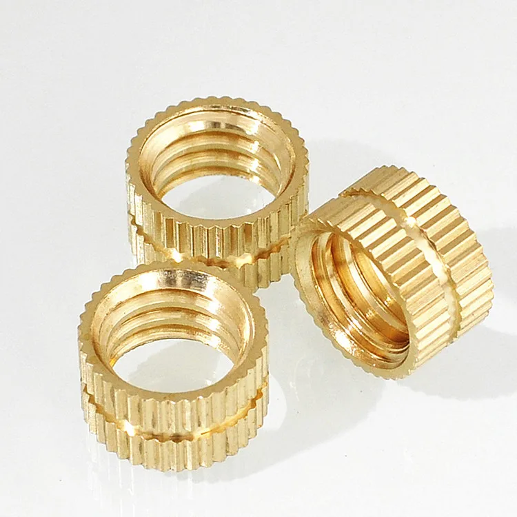 3/816unc Knurled Threaded Brass Insert Nut For Plastics Injection