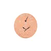 Personalized round digital garden Terracotta clock & thermometer