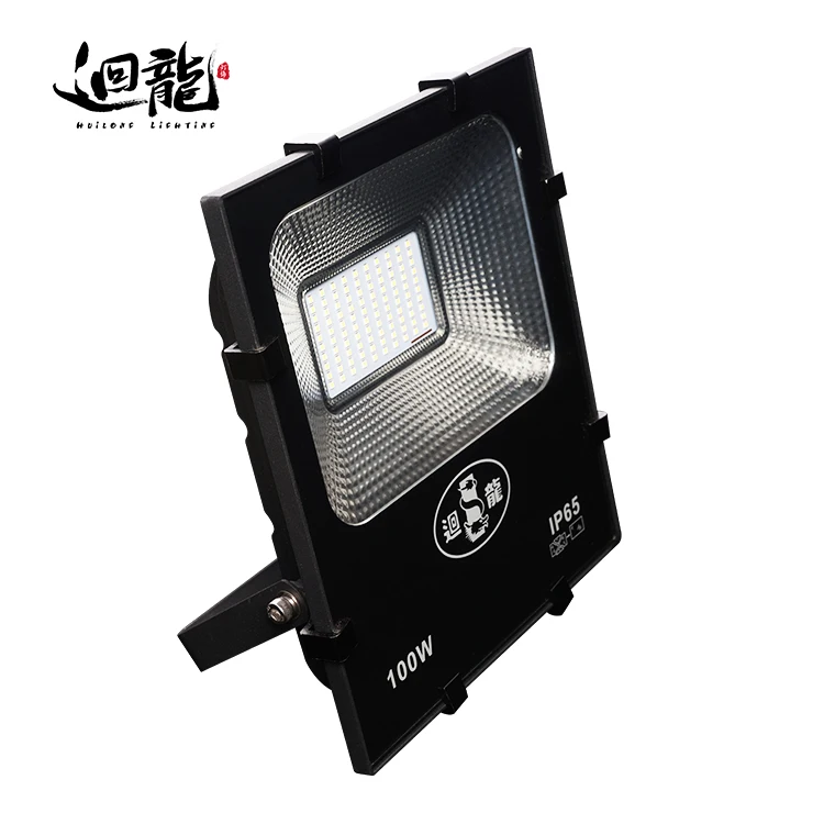 100W Long-distance large dimmable addressable ip65 led asymmetric cob spot round engineer floodlight