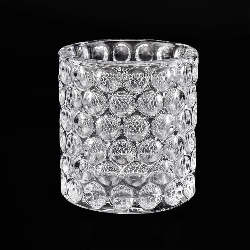 Clear customized votive candle vessel glass candle holder home decoration