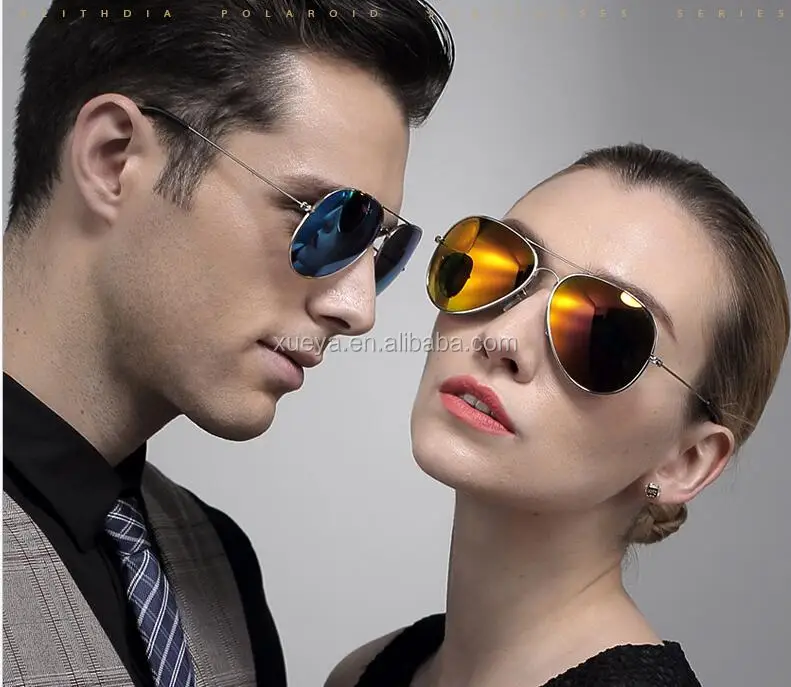 

custom 3026 design mirror lenses polarized pilot sunglasses, Smoke
