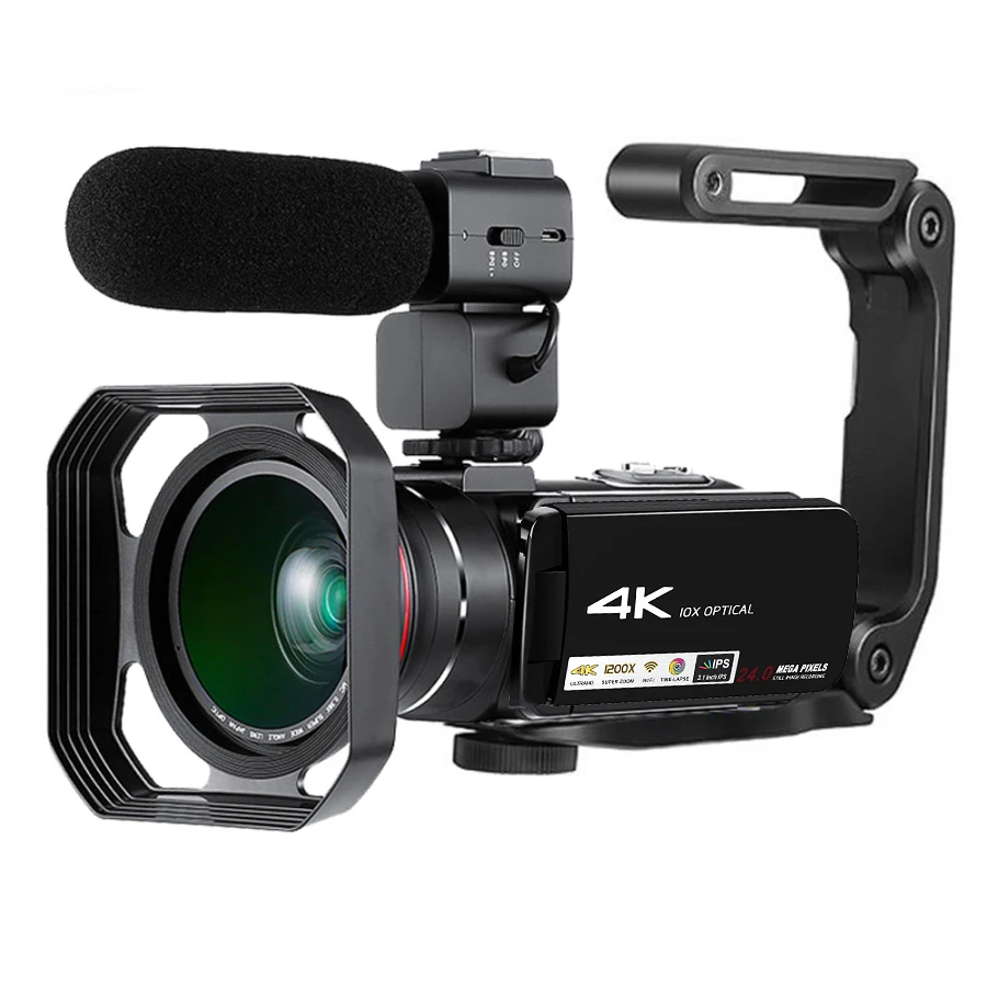 

Winait UHD 4k WIFI Digital video camera with 10X Optical zoom/120x digital zoom and 3.0'' touch display