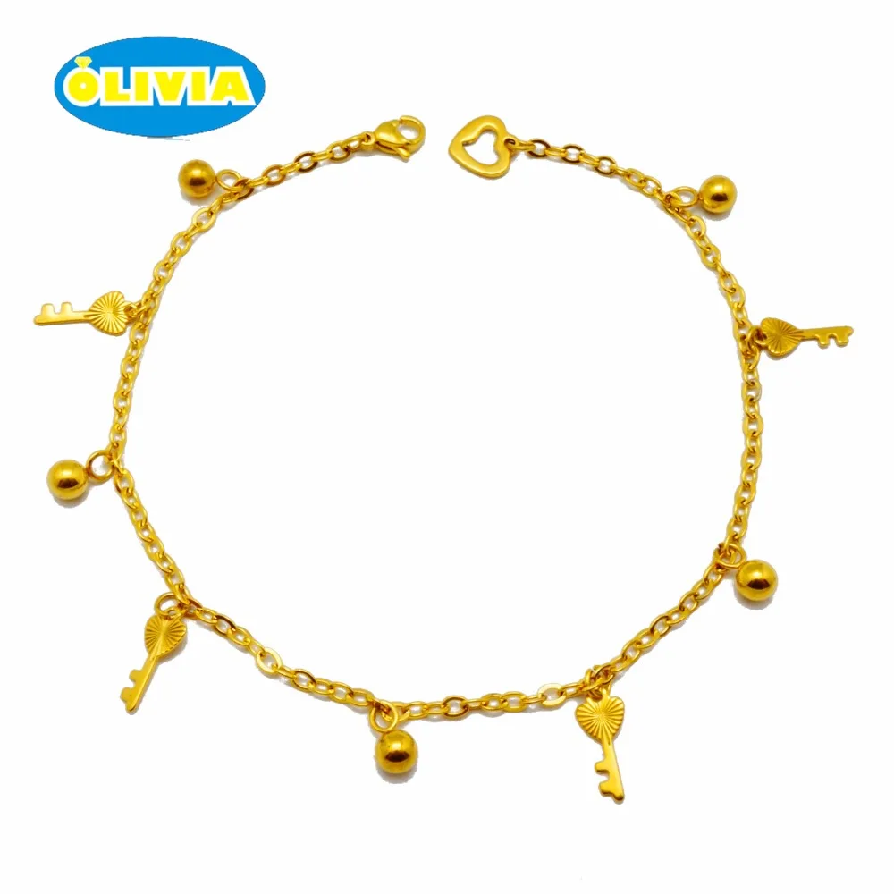 
Fashion women gold plated butterfly shape bracelet cute foot anklet 