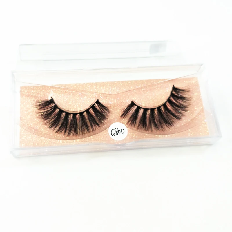 

3D Silk false eyelashes private label 3D Mink Eyelashes Synthetic Hair False lashes with custom packaging, Black