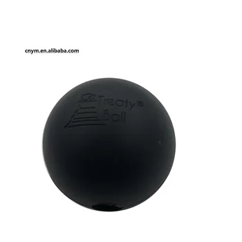black rubber ball